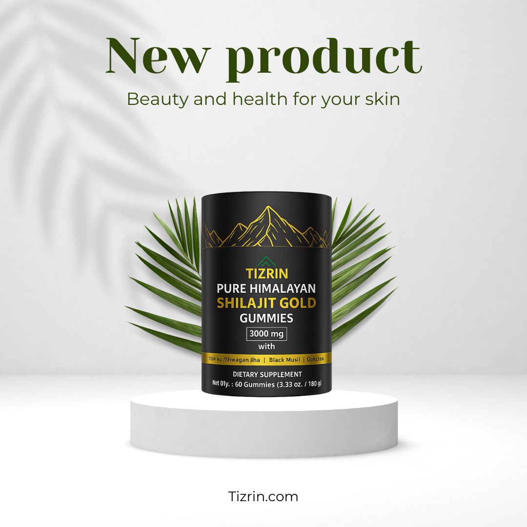 TIZRIN Shilajit Gold Gummies – 3000mg Herbal Blend