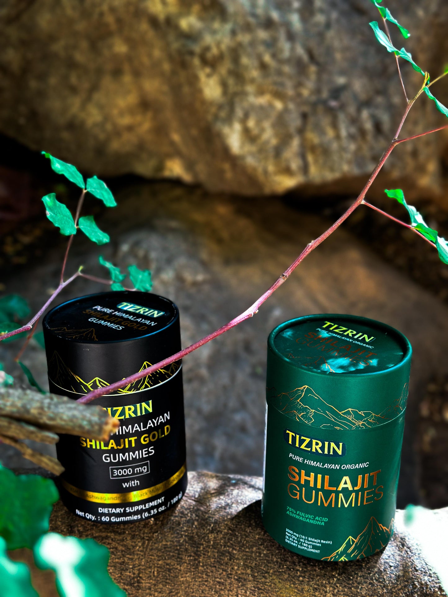 TIZRIN Shilajit Gold Gummies – 3000mg Herbal Blend