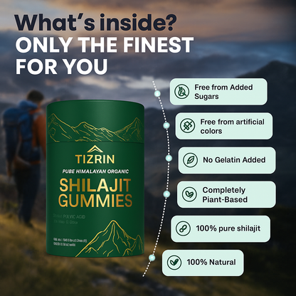 TIZRIN Organic Shilajit Gummies – Strength & Energy Boost