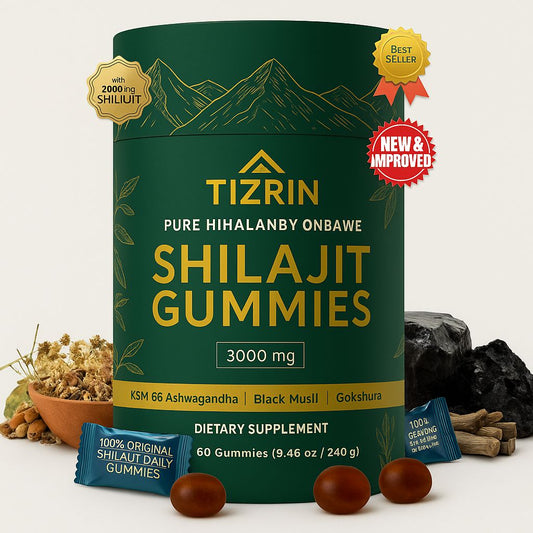 TIZRIN Organic Shilajit Gummies – Strength & Energy Boost