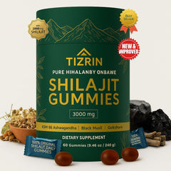 TIZRIN Organic Shilajit Gummies – Strength & Energy Boost